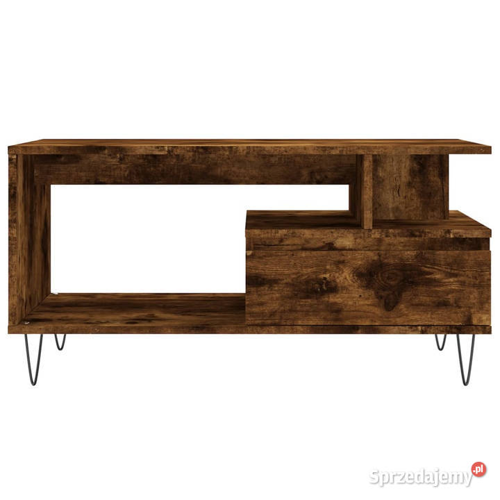 Stolik kawowy przydymiony dąb 90x49x45 WM831025 sprzedam