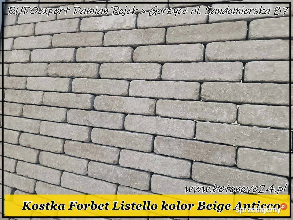 Kostka brukowa Forbet LISTELLO 6 Piryt Silver Stalowa Wola sprzedam