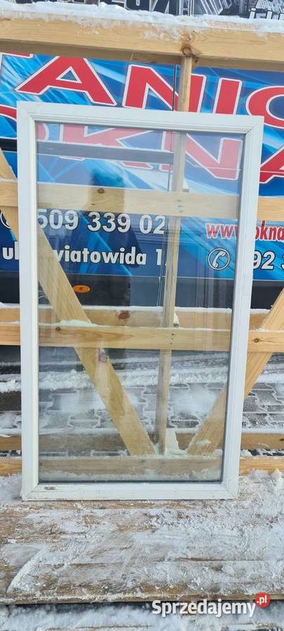 OKNO KacprzaK 81x139 FIX OKNA Używane Witryna