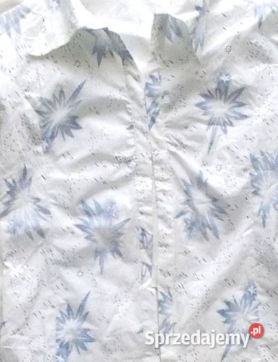 bawełniana bluzka 40 elegancka bluzka rozmiar L niebieski Bydgoszcz sprzedam
