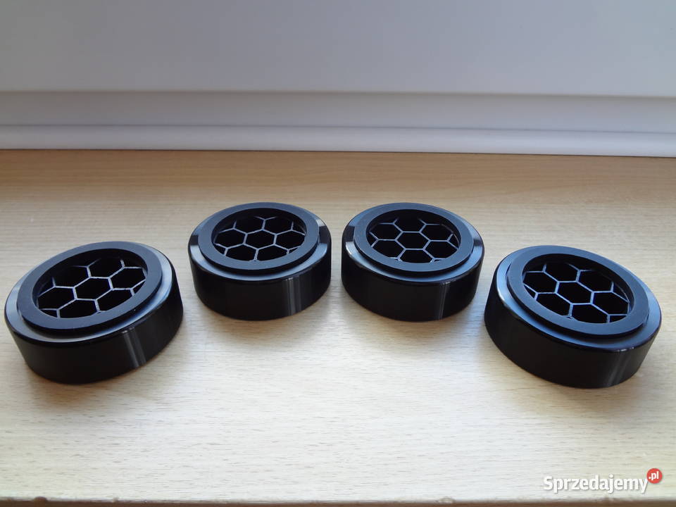 8 x NóżkiStopki czarne aluminium