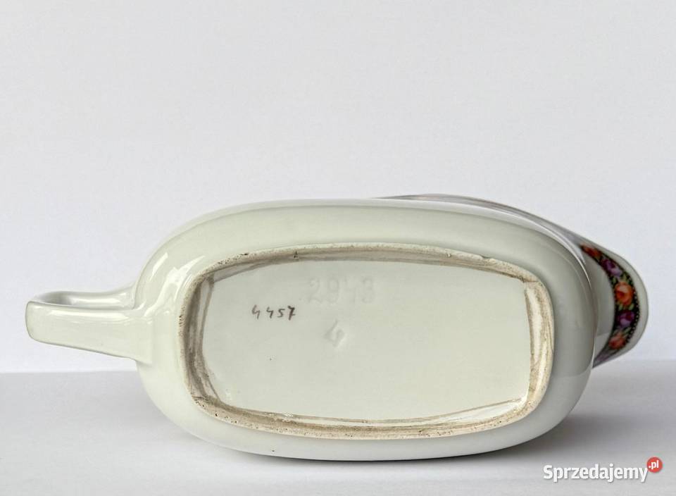 Przedwojenna sosjerka porcelanowa z motywem róż Kraków