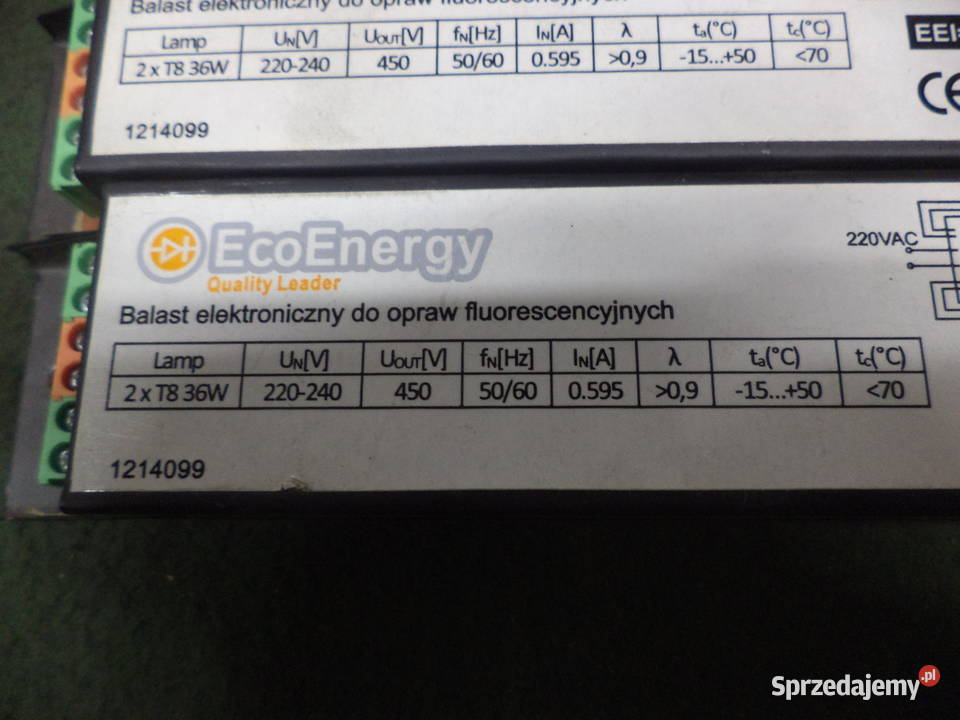 BALAST ELEKTRONICZNY DO OPRAW FLUORESCENCYJNYCH Elektronika Turek