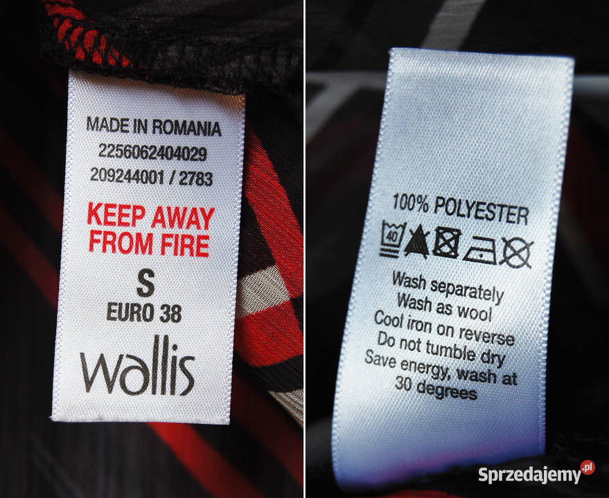 Wallis 36 S elegancka bluzka mgiełka długi rękaw Lublin
