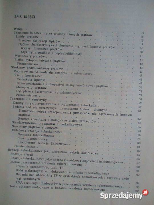 Immunologia gruźlicy i szczepień sprzedam