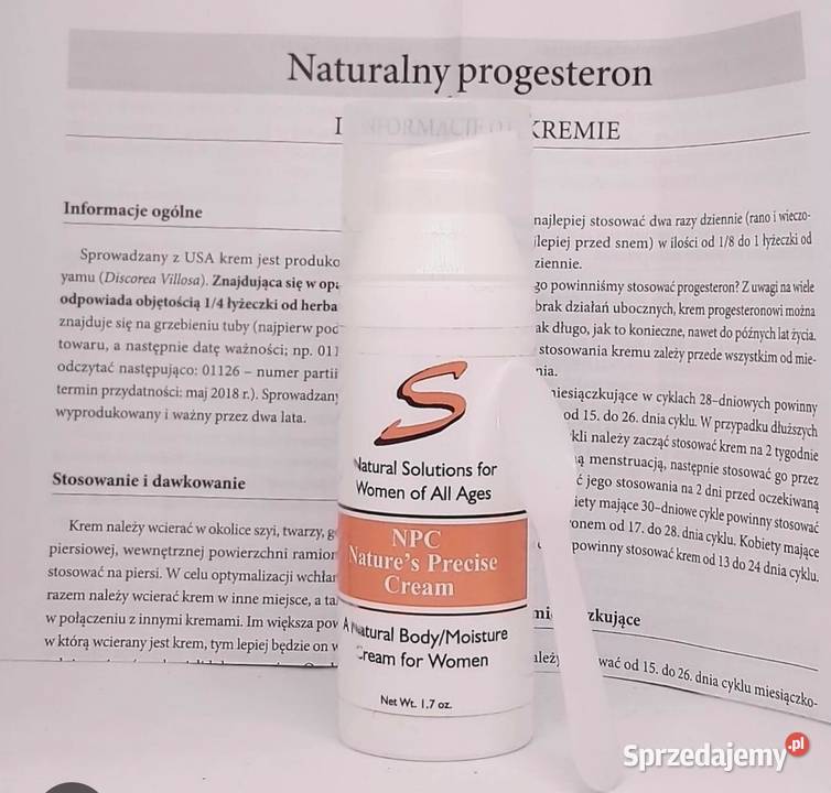 Krem z Naturalnym Progesteronem NPC SARATI Wrocław sprzedam