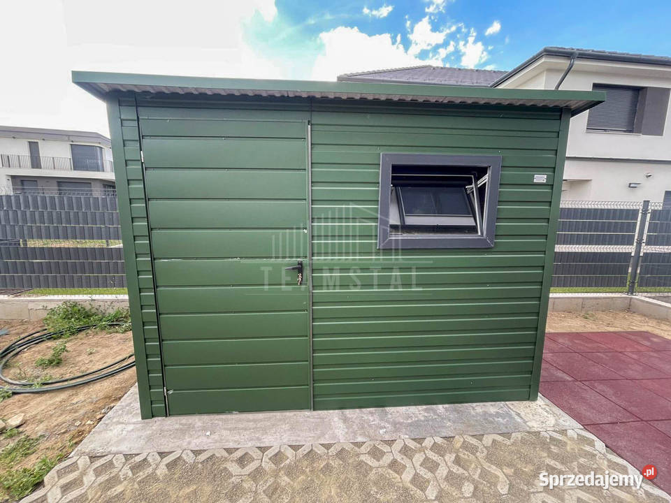 Schowek Domek ogrodowy 3x2 m drzwi okno dach Turek