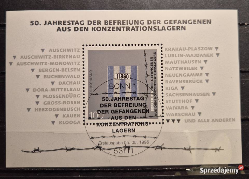 znaczek pocztowy Niemcy 1995blok 32 Wałbrzych