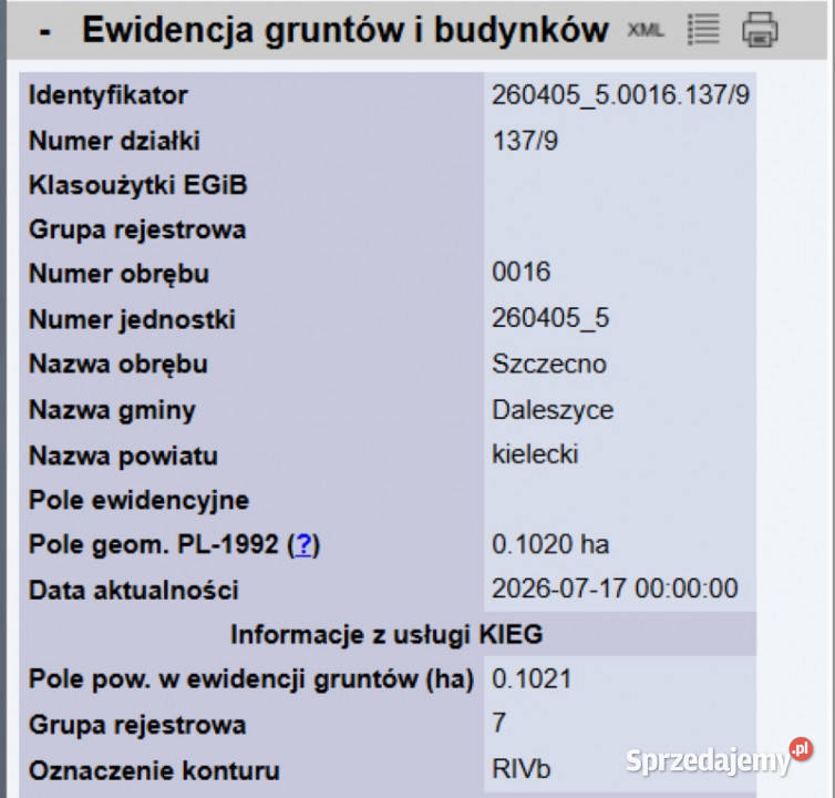 Działka w otoczeniu lasów świętokrzyskie Szczecno