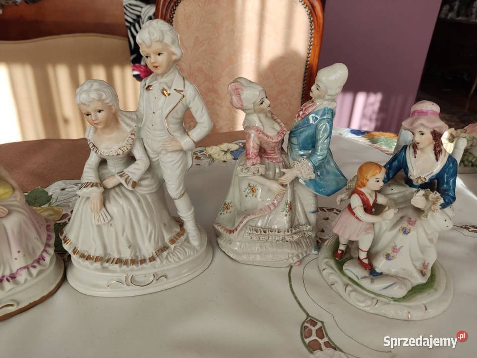 porcelanowe figurki 4 sztuki pary Dekoracje i ozdoby lubuskie Gorzów Wielkopolski