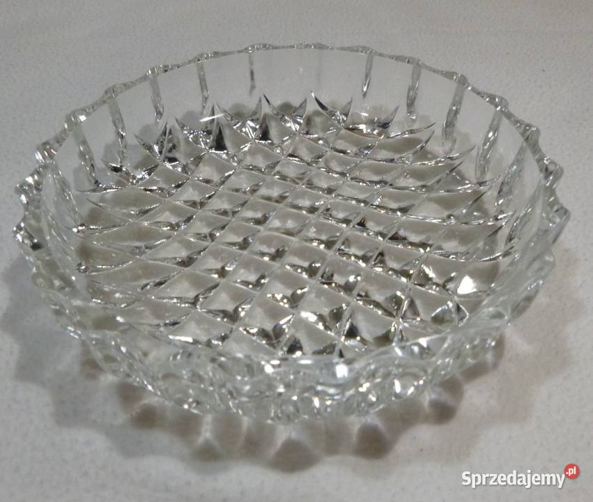 Szklana płaska salaterka Warszawa