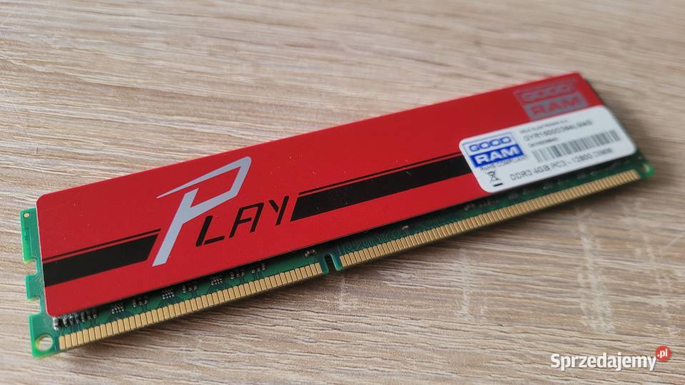 Pamięć RAM GoodRAM Play 4GB 1600MHz DDR3 CL9 Łódź
