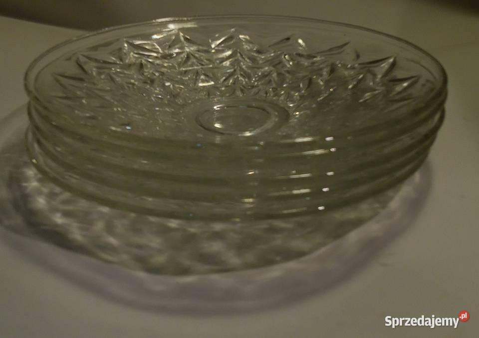 Zestaw 5 szklanych talerzy śr 172 Warszawa