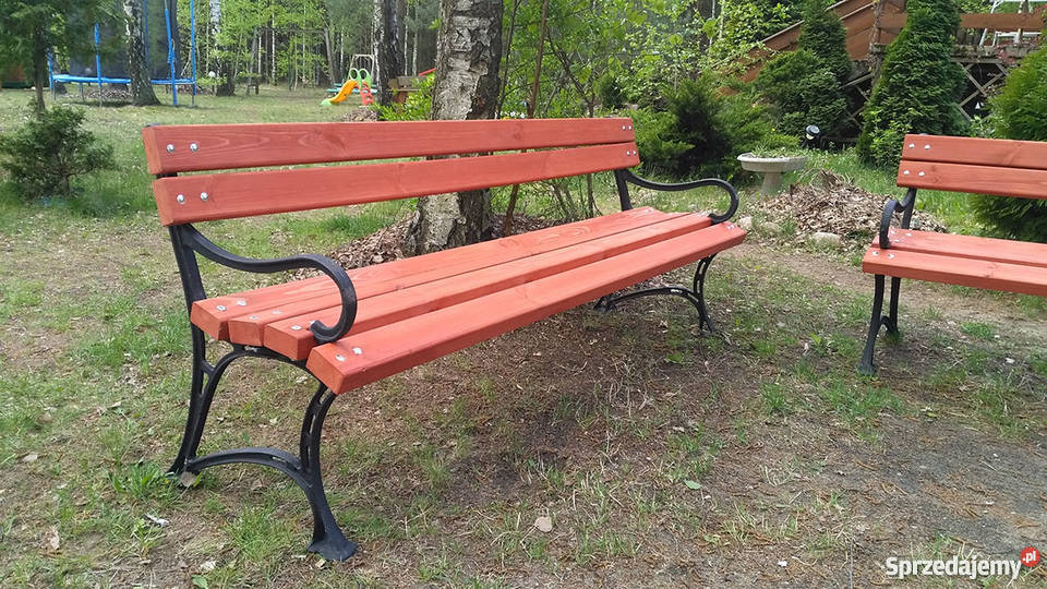Ławka Ogrodowa Królewska podłokietnik 150 metal Łódź