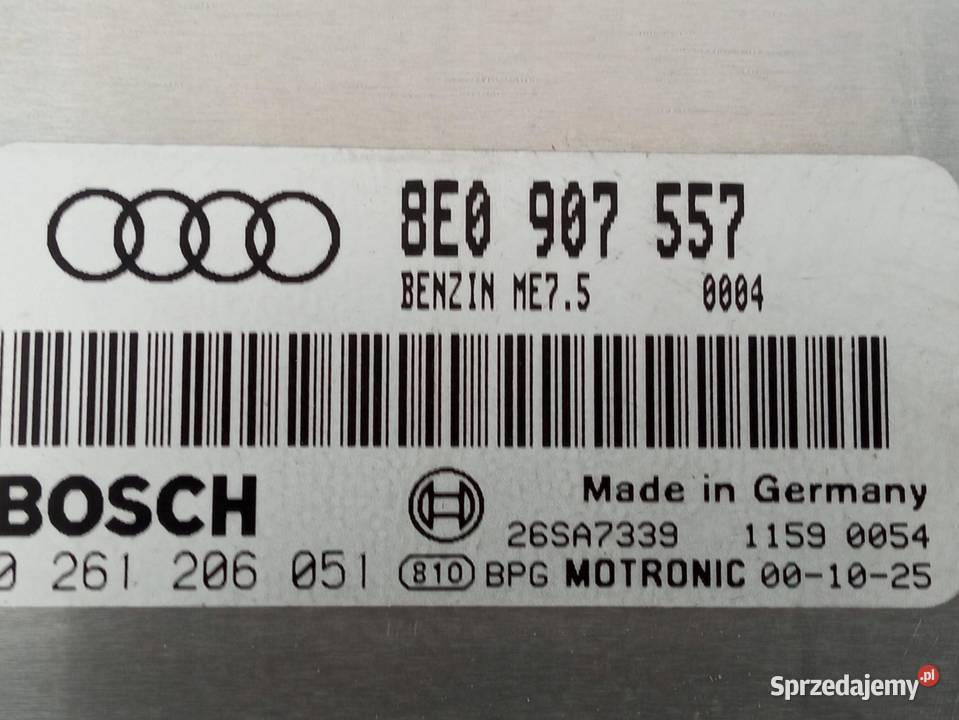 STEROWNIK SILNIKA 8E0907557 0261206051 20B 130