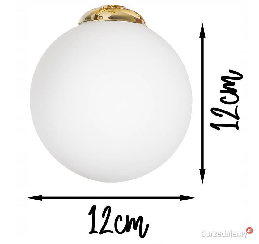 LAMPA WISZĄCA SUFITOWA ŻYRANDOL ZŁOTA 3 KULE 5