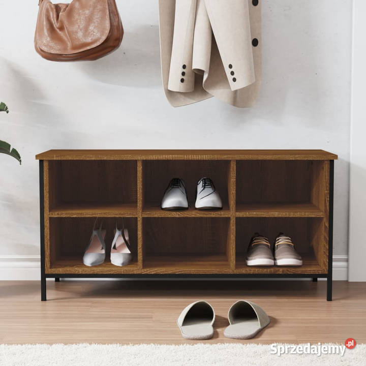 Szafka na buty brązowy dąb 100x35x50 WM831842