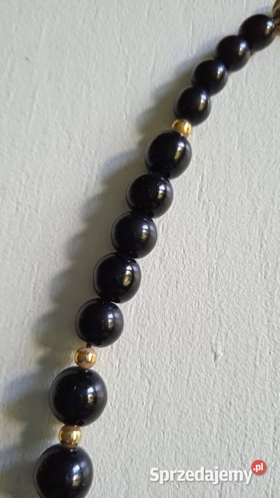 CZARNE KORALE CZARNY SZLIFOWANY KAMIEŃ GRANITU wielkopolskie Piła sprzedam