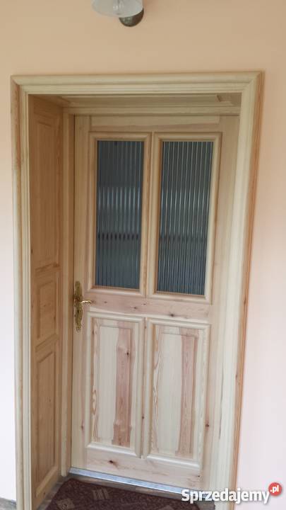 Drzwi dębowe zewnętrzne ocieplane styropianem 2 Myszków