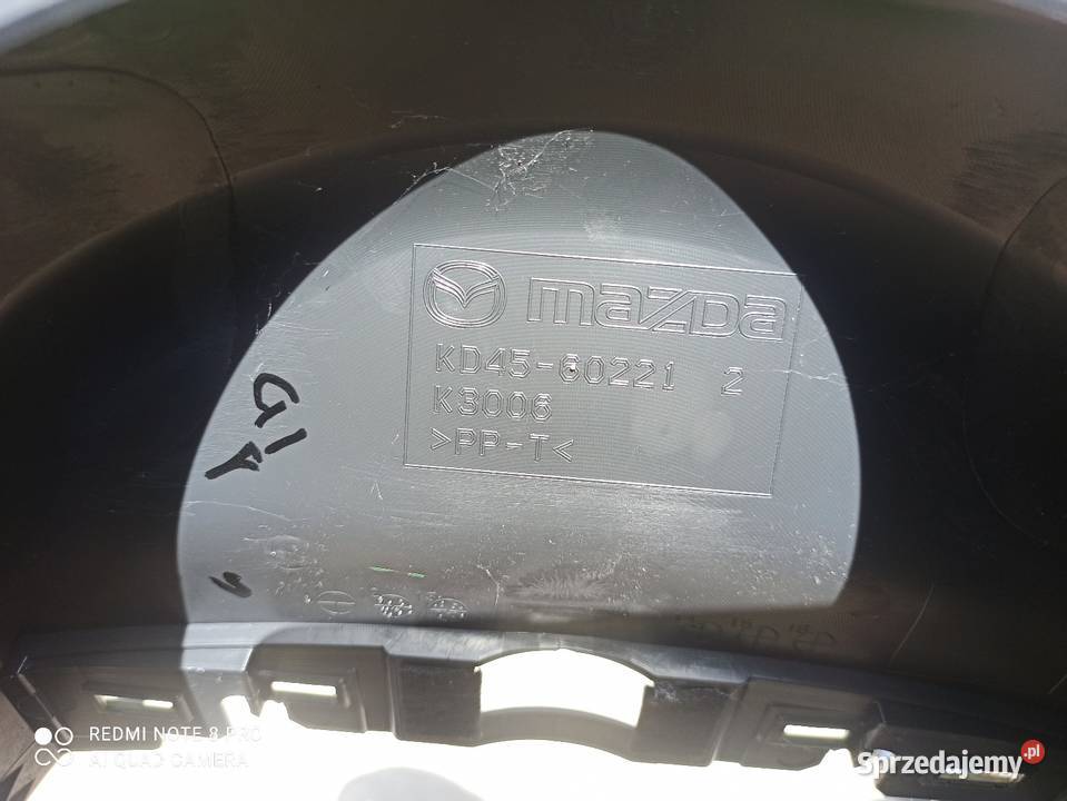 Osłona kolumny kierownicy Mazda CX5 KD4560221 osobowe Rzymsko