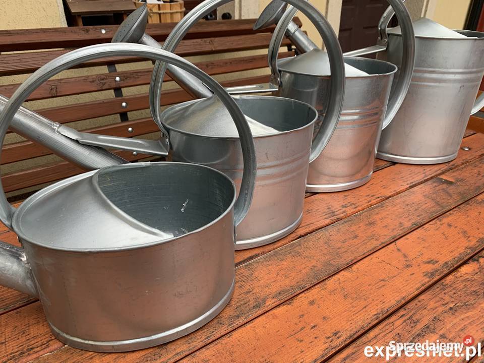 KONEWKA POLSKA ocynkowana metalowa podlewaczka Narzędzia Kraków