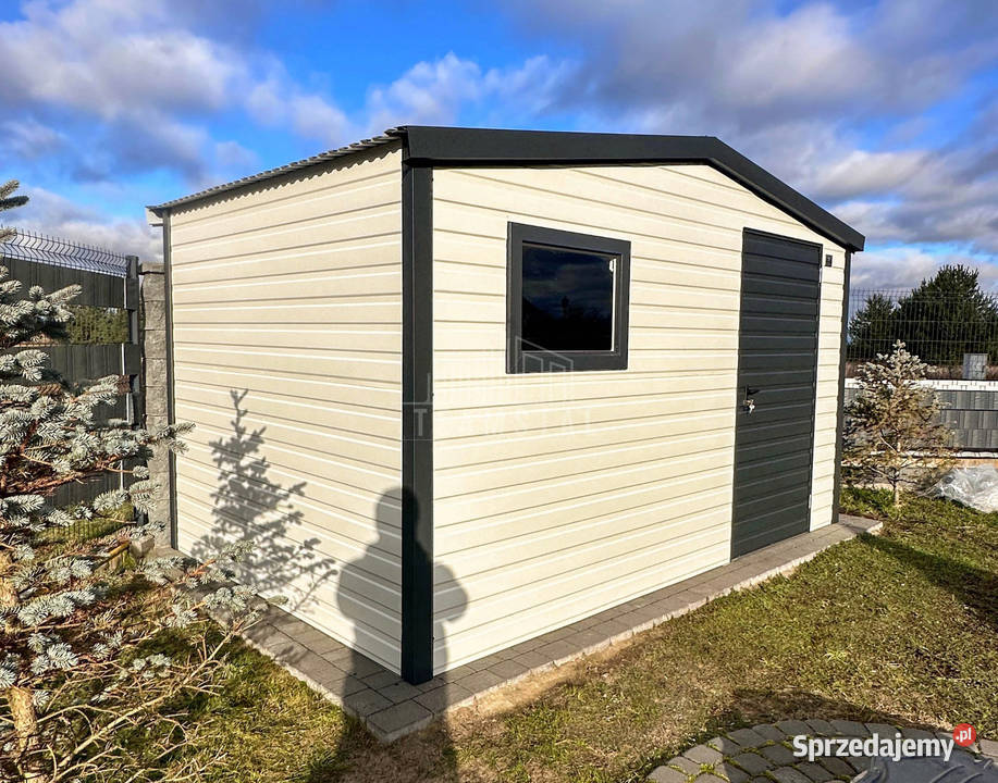 Schowek domek ogrodowy 4x2m drzwi okno dach Iława