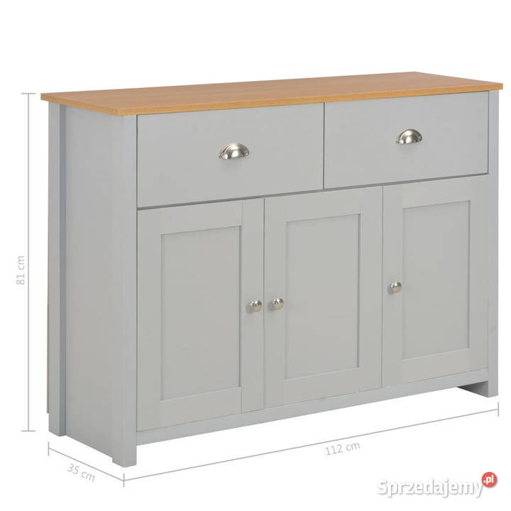 Szafka szara 112 x 35 x 81 WM283743 Pozostałe Warszawa