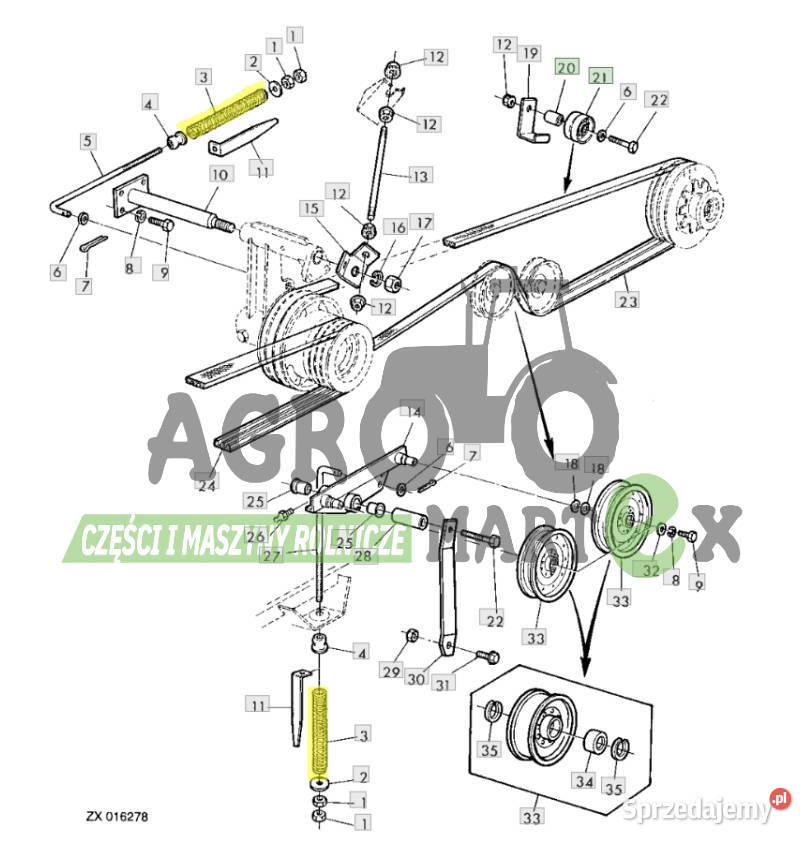 Z59288 SPRĘŻYNA NACISKOWA JD Wichrów