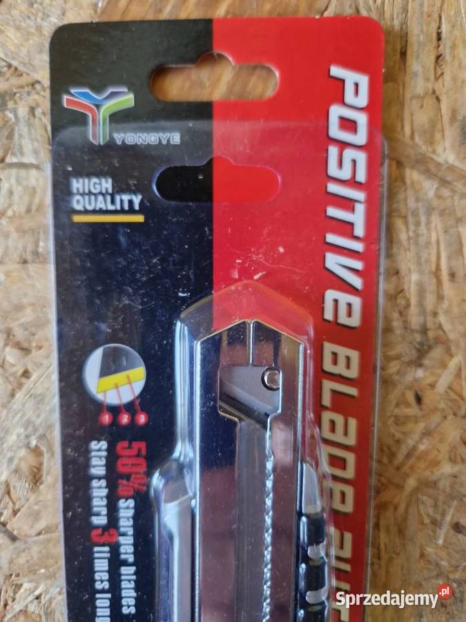 Nożyk do tapet aluminiowy ostrze łamane 18mm Noże i ostrza