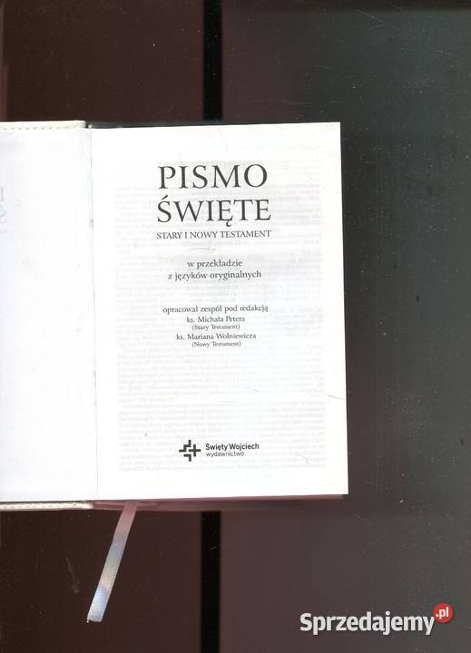 Pismo Święte Stary i Nowy Testament Szczecin