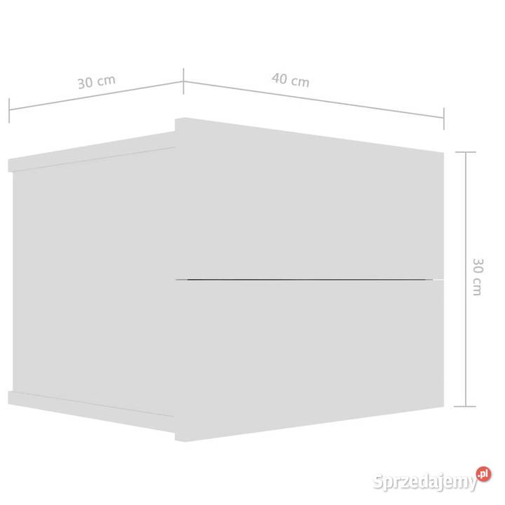 Szafka nocna biała 40x30x30 materiał Nocne Warszawa
