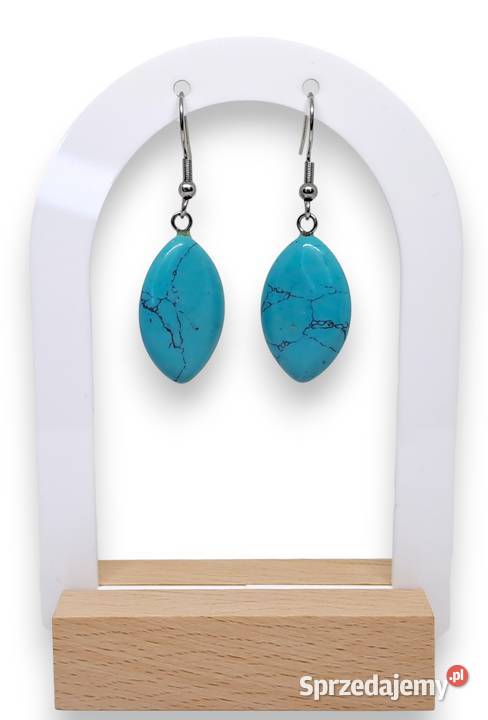 Kolczyki z TURKUSU turkus łezki 1415 Warszawa sprzedam