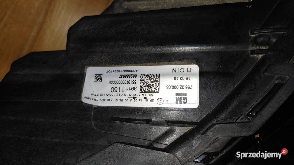 Lampa przednia Lux Ful Led Opel Astra K mazowieckie Kobyłka