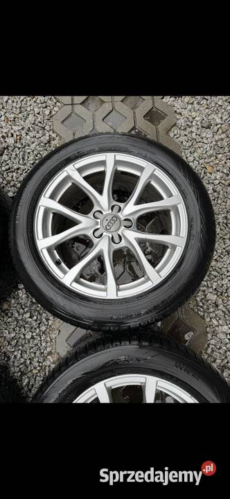 Alufelgi OEM Audi 5x112 opony zimowe 2455018 A6 Krępiec sprzedam