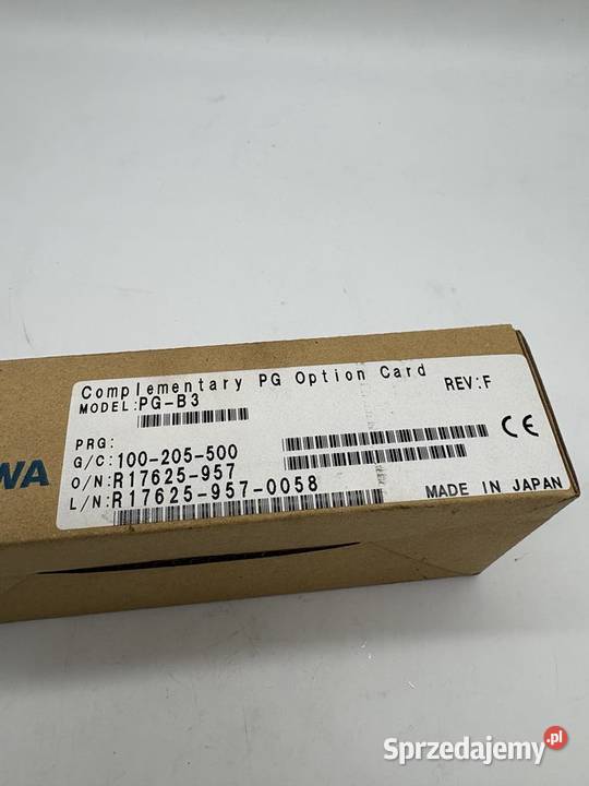 Yaskawa PGB3 Encoder card mazowieckie Warszawa