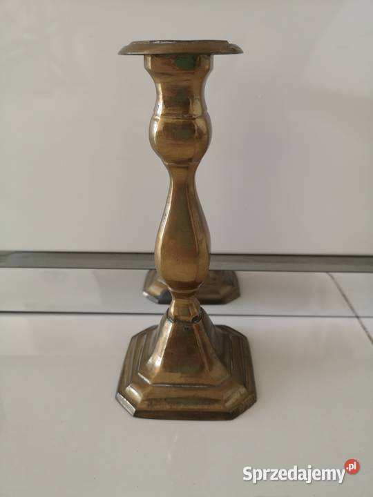 świecznik lichtarz Antyk miedziany Toruń