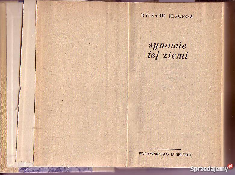 6851 SYNOWIE TEJ ZIEMI RYSZARD JEGOROW Czyrna