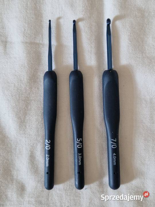 3 stalowe szydełka z silikonowym antypoślizgowym mazowieckie Warszawa