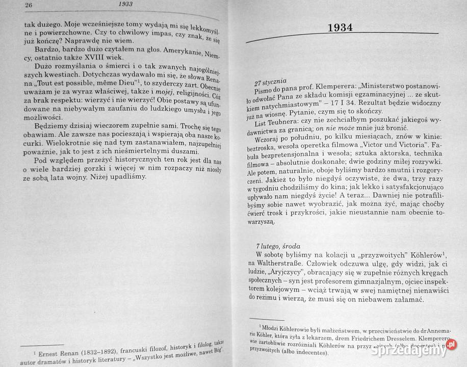 Dziennik 19331945 Victor Klemperer twarda z obwolutą Chełm