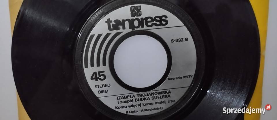 Płyty winyle Single stan 10 kujawsko-pomorskie sprzedam