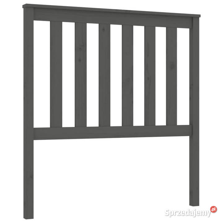 Wezgłowie łóżka szare 96x6x101 lite drewno Warszawa