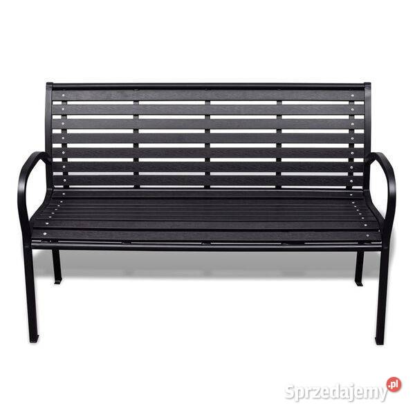 Ławka ogrodowa 125 stal i WPC czarna41556 Warszawa