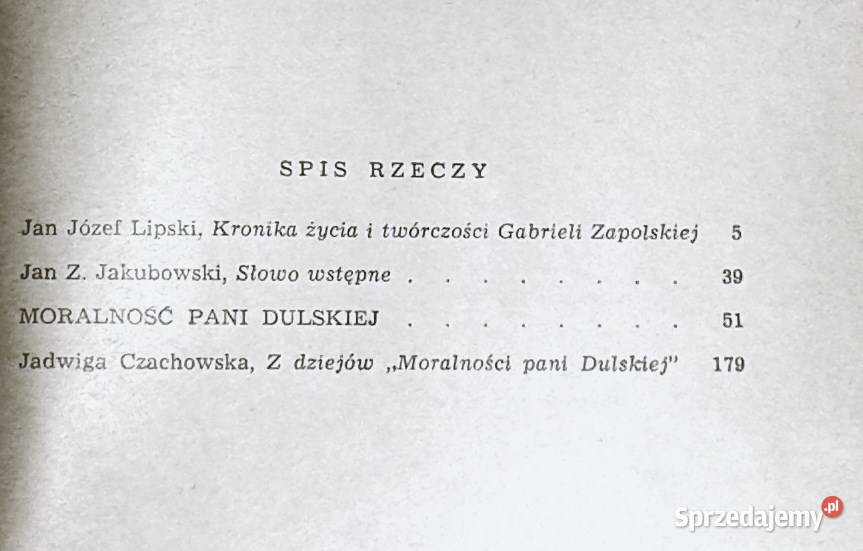 Moralność pani Dulskiej Gabriela Zapolska Chełm sprzedam