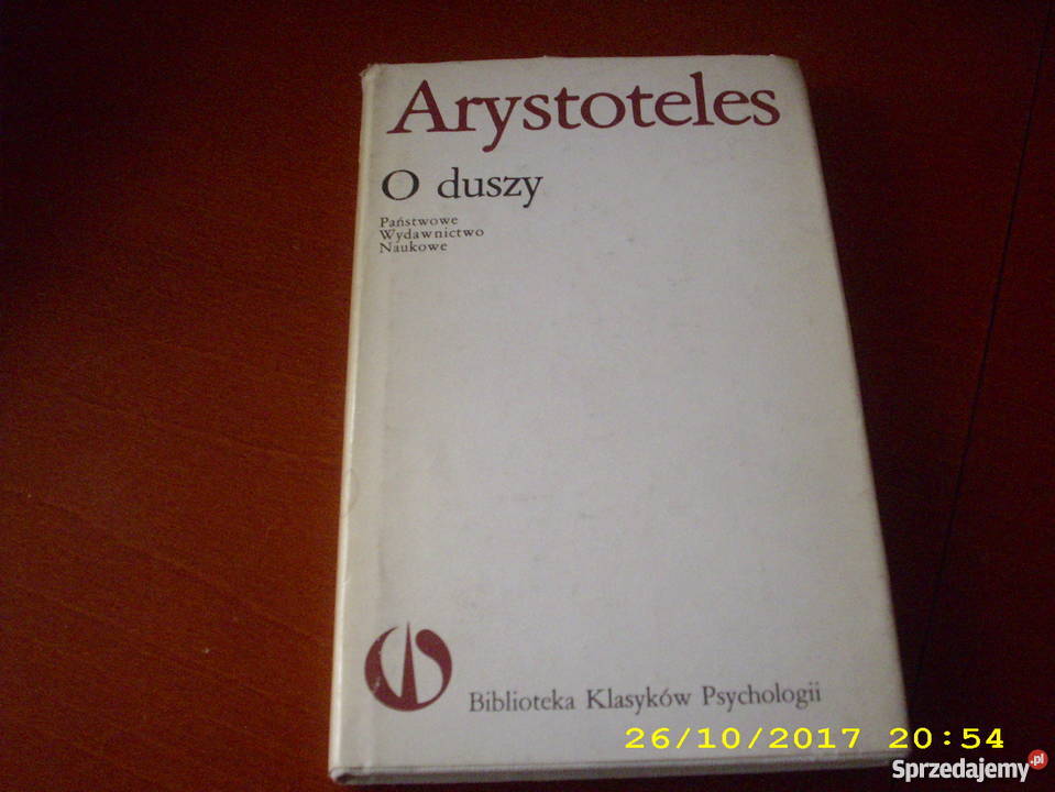O duszy Arystoteles js zachodniopomorskie Szczecin sprzedam