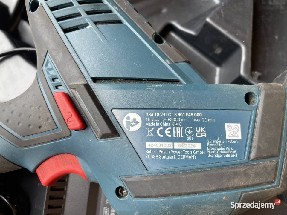 Bosch Professional GSA 18VLI C Akumulatorowa Kłodzko