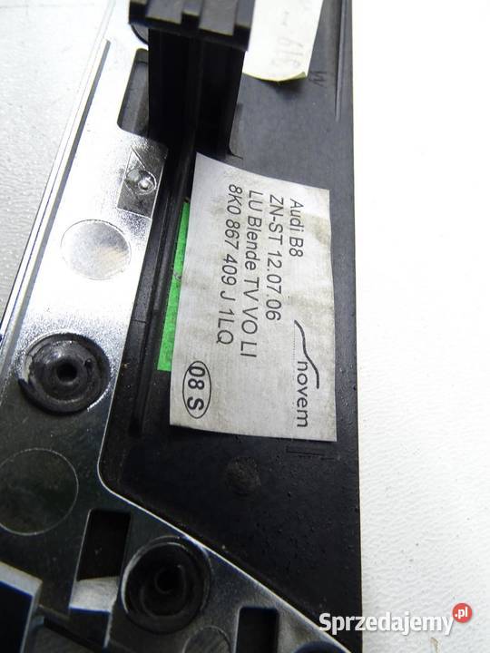 LISTWA DEKOR BOCZKA DRZWI LEWY PRZÓD 8K0867409J