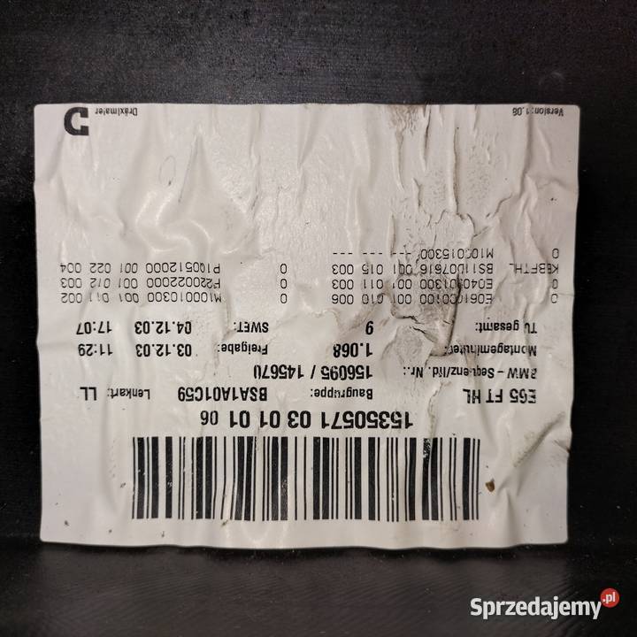 Panel wewnętrzny drzwi lewy tył z wiązką drzwi z Poręba