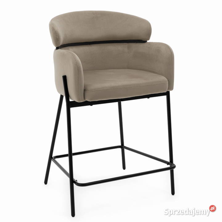 Hoker Tapicerowany Bolzano Ciemnobeżowy Wysyłka Hokery Tarchały Małe sprzedam