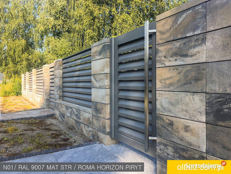 Nowoczesna furtka posesyjna z aluminium ALFEN