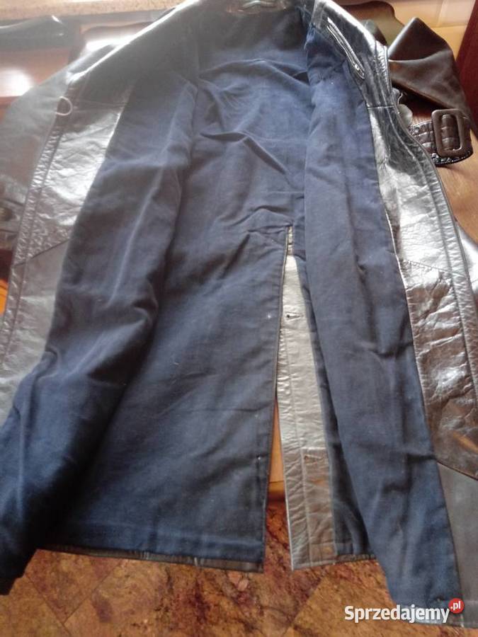 płaszcz skórzany oficerski niemiecki wermacht Piotrówek